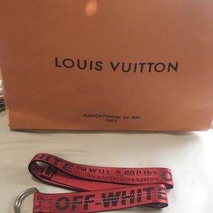 OFF WHITE red belt